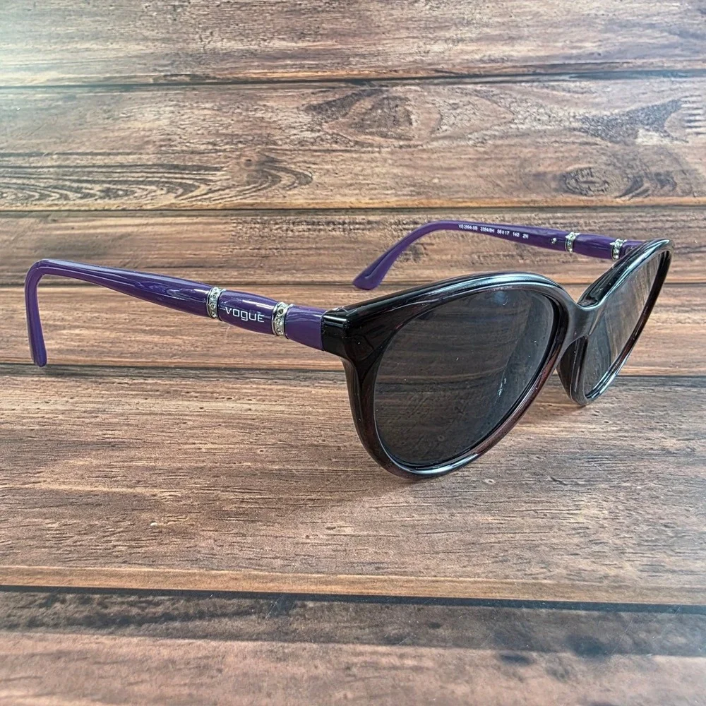 Vogue VO 2894-SB Cat Eye Sunglasses‎ Purple Rhinestone 56-17-140 FRAMES ONLY